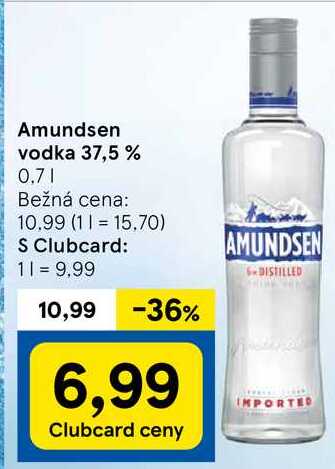 Amundsen vodka 37,5%, 0,7 l v akcii