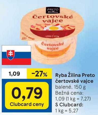 Ryba Žilina Preto čertovské vajce, 150 g