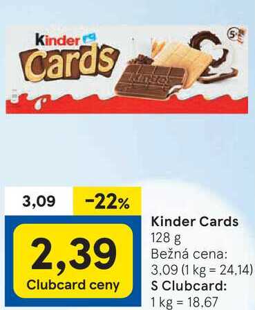 Kinder Cards, 128 g