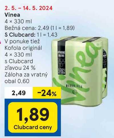 Vinea, 4x 330 ml 