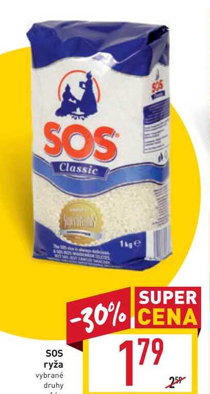 SOS ryža vybrané druhy 1kg
