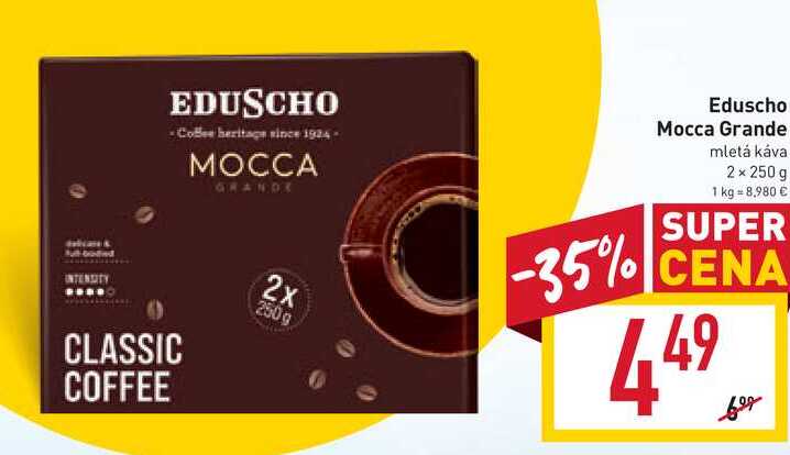 Eduscho Mocca Grande mletá káva 2x 250 g  v akcii