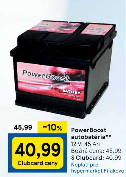 PowerBoost autobatéria 12 V, 45 Ah 
