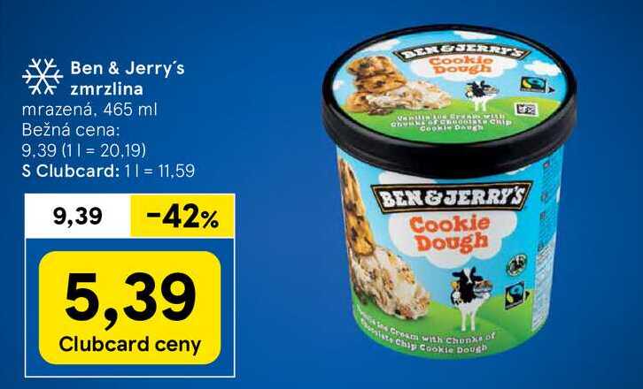 Ben & Jerry's zmrzlina, 465 ml 