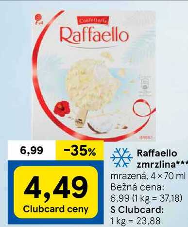 Raffaello zmrzlina, 4x 70 ml
