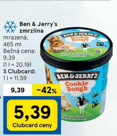 Ben & Jerry's zmrzlina, 465 ml