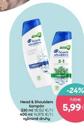 Head & Shoulders šampón 330 ml