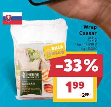 BILLA Bonus Wrap Caesar 155 g