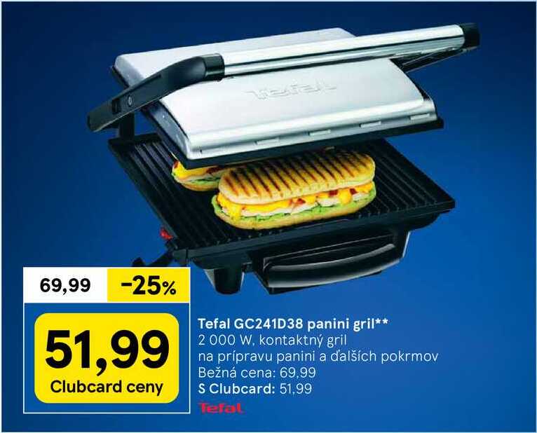 Tefal GC241D38 panini gril