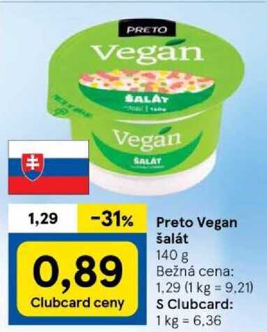 Preto Vegan šalát, 140 g 