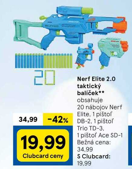 Nerf Elite 2.0 taktický balíček