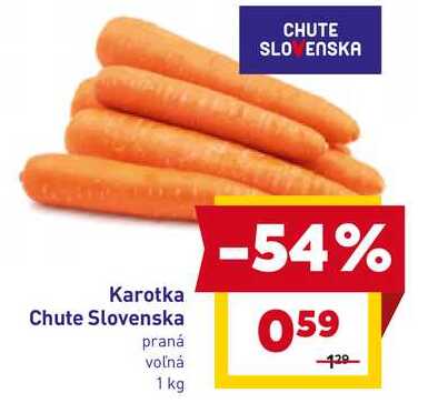 Karotka praná voľná 1 kg 