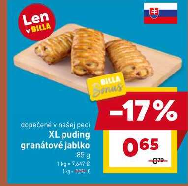 XL puding granátové jablko 85 g