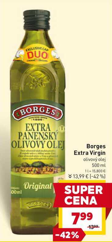 Borges Extra Virgin olivový olej 500 ml 