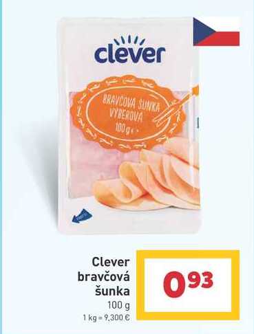 Clever bravčová šunka 100 g 