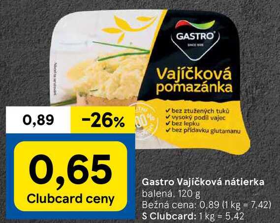 Gastro Vajíčková nátierka, 120 g