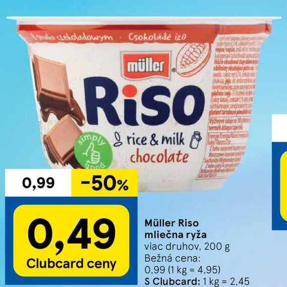 Müller Riso mliečna ryža, 200 g