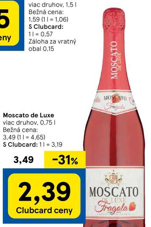 Moscato de Luxe, 0,75 l