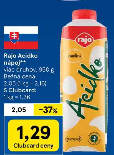 Rajo Acidko nápoj, 950 g