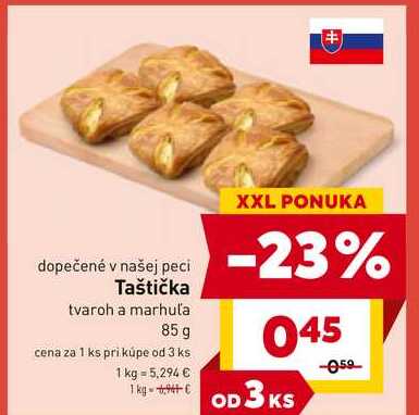 Taštička tvaroh a marhuľa 85 g 