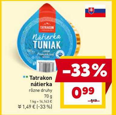 Tatrakon nátierka 70 g