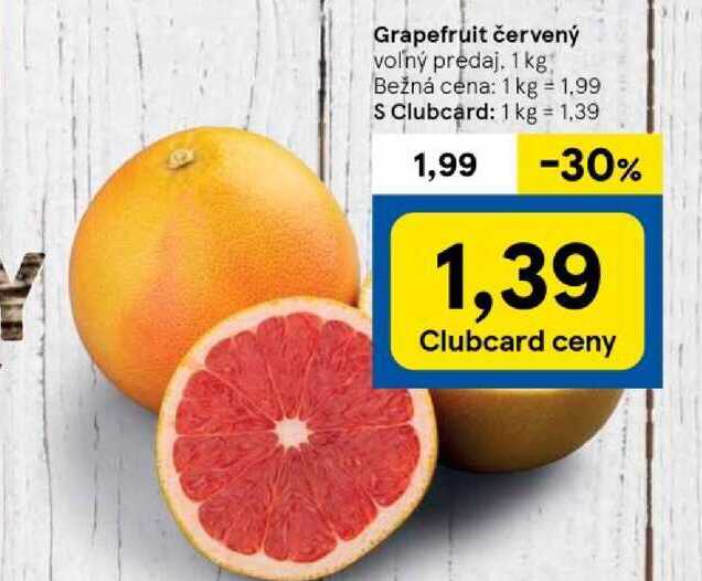 Grapefruit červený voľný predaj 1 kg