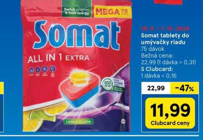 Somat tablety do umývačky riadu 75 dávok