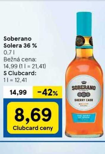 Soberano Solera 36% 0,7l