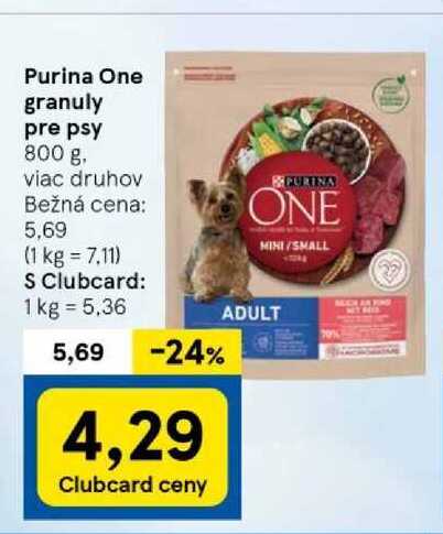 Purina One granuly pre psy 800 g