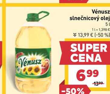 Vénusz Vénusz slnečnicový olej 5l