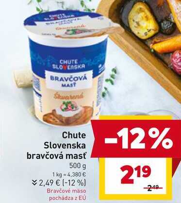 Chute Slovenska bravčová masť 500 g