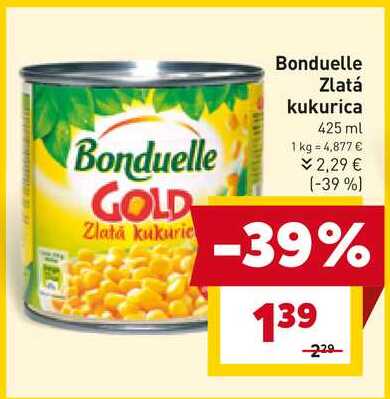 Bonduelle Zlatá kukurica 425 ml 