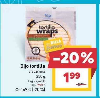 Dijo tortilla viaczrnná 250 g