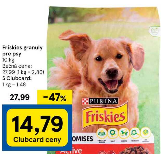 Friskies granuly pre psy, 10 kg 