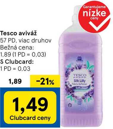 Tesco aviváž, 57 PD