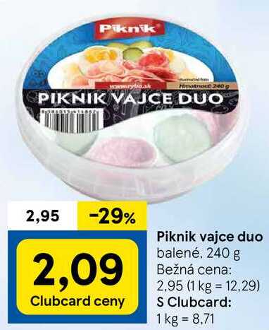 Piknik vajce duo, 240 g 