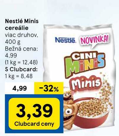 Nestlé Minis cereálie, 400 g