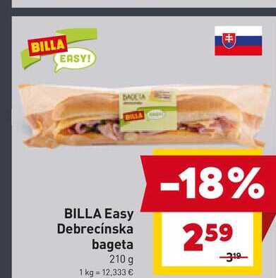 Debrecínska bageta 210 g 