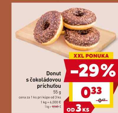 Donut s čokoládovou príchuťou 55 g 