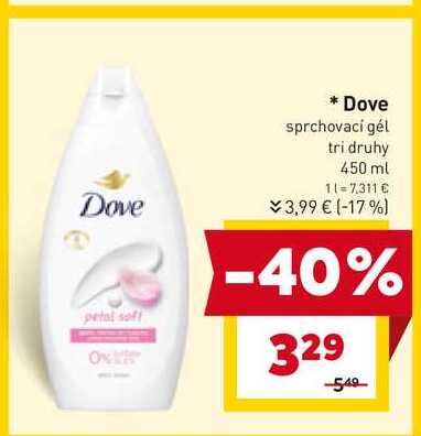 Dove sprchovací gél 450 ml