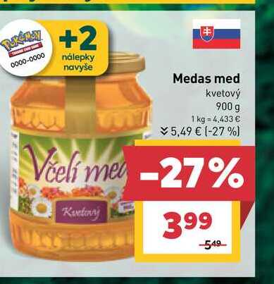 Medas med kvetový 900 g