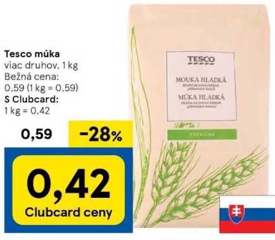 Tesco múka, 1 ks