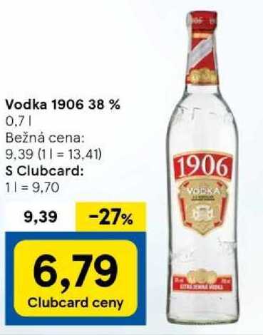 Vodka 1906 38 %, 0,7 l v akcii