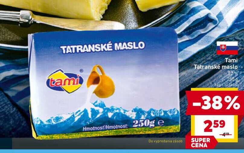 Tami Tatranské maslo 250g 