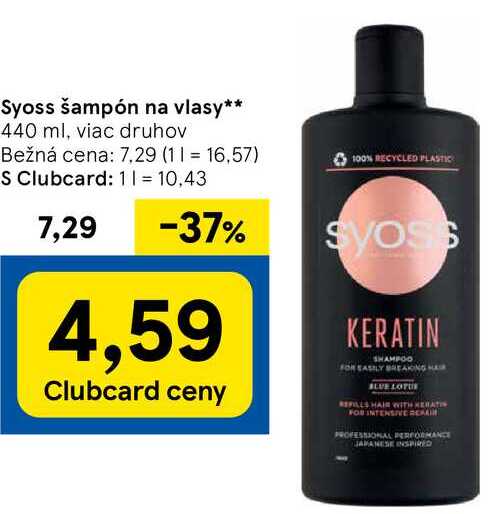 Syoss šampón na vlasy, 440 ml