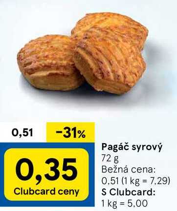 Pagáč syrový, 72 g 