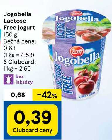 Jogobella Lactose Free jogurt, 150 g 