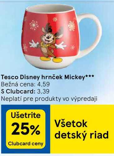 Tesco Disney hrnček Mickey