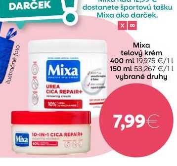 Μixa telový krém 400 ml 