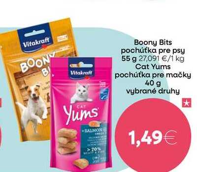 Boony Bits pochúťka pre psy 55 g 